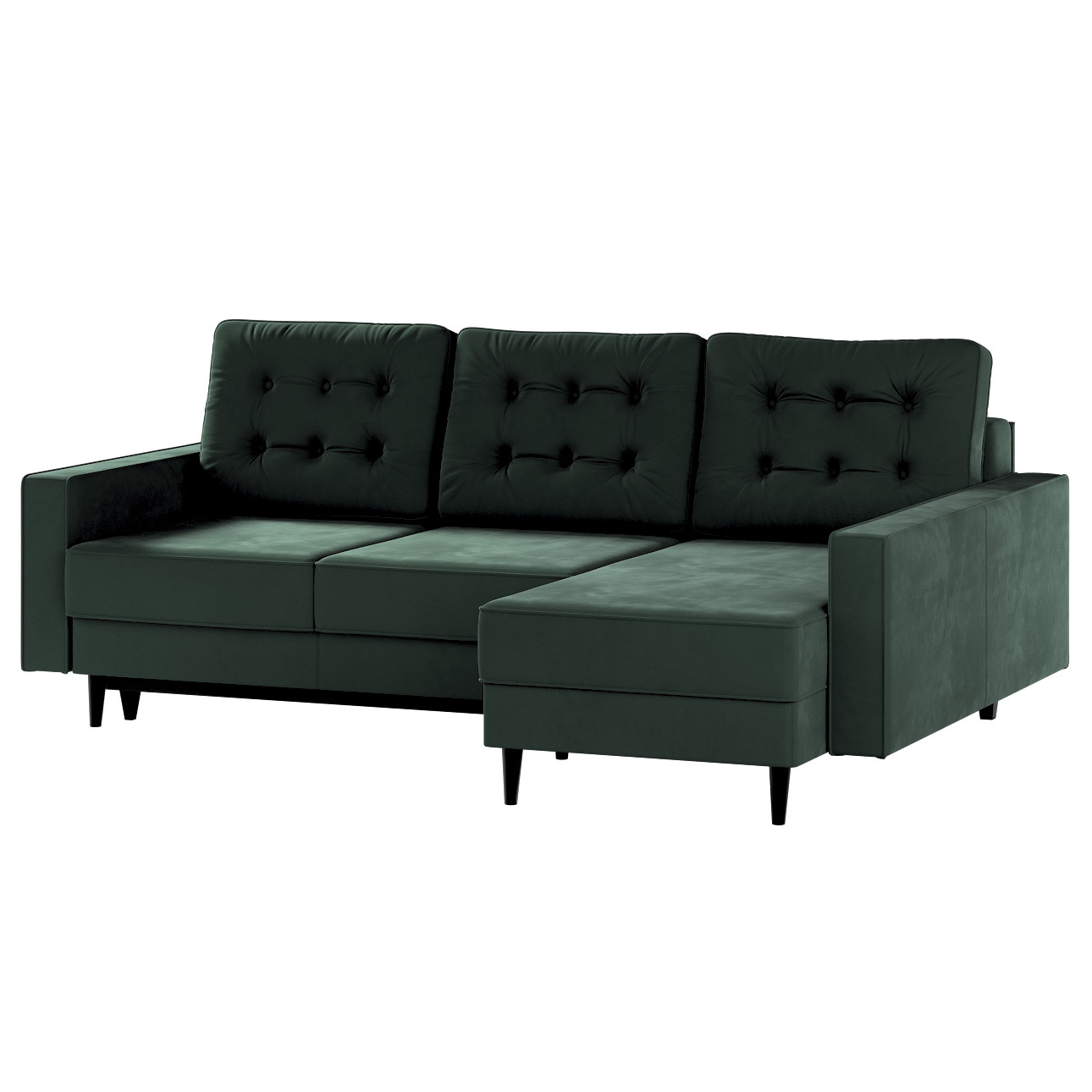 Rohová pohovka Svein, tmavozelená, 224x164x91, Čalúnnické látky - pohovky, RI38 Rohová pohovka Svein, tmavozelená, 224x164x91, Čalúnnické látky - pohovky, RI38