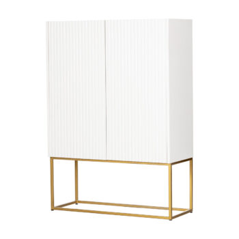 Skriňa Wavy white, 100 x 40 x 140,5 cm