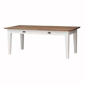 Stôl Milton white&natural 200 x 100 x 78 cm, 200 x 100 x 78 cm