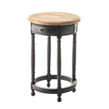 Stolik Margaret 45x72 black&natural, 45 x 45 x 72 cm