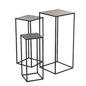 Súprava stolíkov ‐ stojanov na kvety Denny 3 ks., 20/25/30 cm x 50/60/70 cm