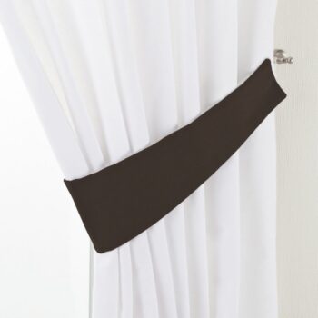 Úchyt Victoria, 1ks, čokoládová, 12 x 70 cm, Cotton Panama, 702-03