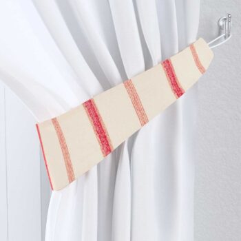 Úchyt Victoria, 1ks, svetlo a tmavo bordový pásik na svetlobéžovom podklade , 12 x 70 cm, Avinon, 129-15