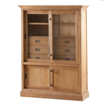 Vitrína Chantal so 6 zásuvkami, 115 x 40 x 159 cm