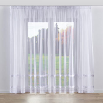 Záclona na riasiacej páske, biela, Voálové záclony, 186-39