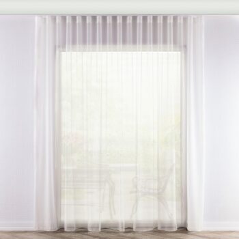 Záclona s riasením WAVE, krémová, Voálové záclony, 901-01