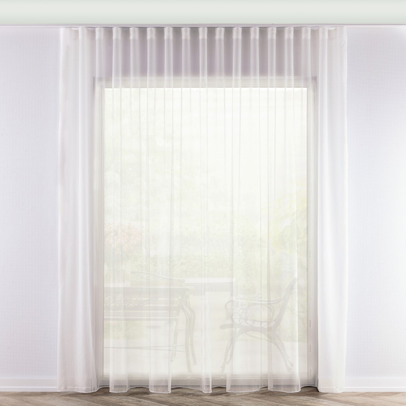 Záclona s riasením WAVE, krémová, Voálové záclony, 901-01 Záclona s riasením WAVE, krémová, Voálové záclony, 901-01