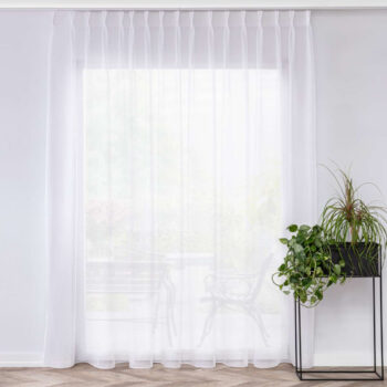 Záclona so systémom FLEX, biela, Voálové záclony, 178-08