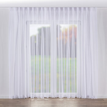 Záclona so systémom FLEX, biela, Voálové záclony, 184-07