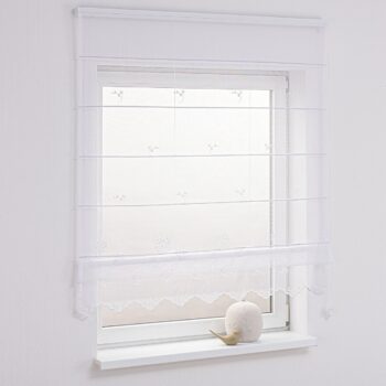 Záclonová roleta Modena, biela, Voálové záclony, 186-38