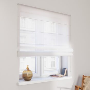 Záclonová roleta Siena, biela, Voálové záclony, 178-08