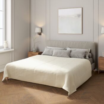 Zamatový prehoz Velvet, OffWhite, Velvet, 704-10