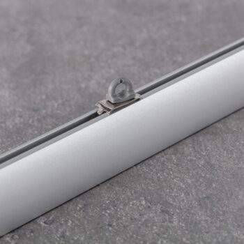 Zarážka stropnej koľajnice Premium sivá, 1 x 2 x 1,5 cm