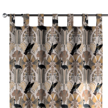 Záves na pútkach, béžovo-hnedá, Eden, 144-25