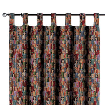 Záves na pútkach, červeno-modrá, Intenso Premium, 144-15