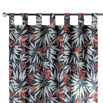 Záves na pútkach, kvety na tmavomodrom pozadí, Eden, 144-20