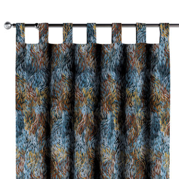 Záves na pútkach, modro-oranžová, Intenso Premium, 144-37