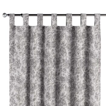 Záves na pútkach, šedá a biela, Arte, 144-02