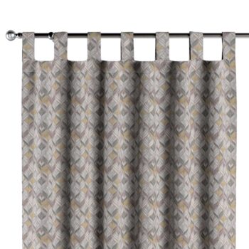 Záves na pútkach, sivo-žltá, Arte, 144-06