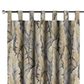 Záves na pútkach, žlto-sivá, Arte, 144-03