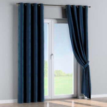 Záves s kolieskami, Mørkeblå, Velvet, 704-29