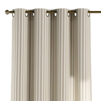 Záves s kolieskami, béžovo-biele prúžky, Quadro, 136-07