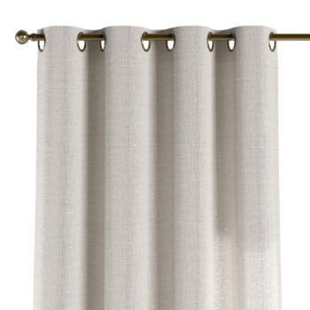 Záves s kolieskami, biela, Linen, 392-04