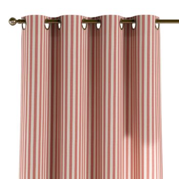 Záves s kolieskami, červeno-biele prúžky, Quadro, 136-17