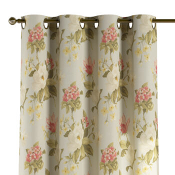 Záves s kolieskami, duże kwiaty na niebieskim tle, Londres, 143-86