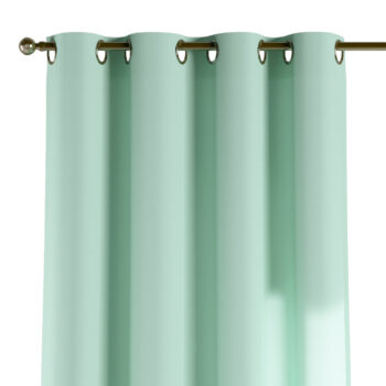 Záves s kolieskami, mätová, Loneta, 133-37