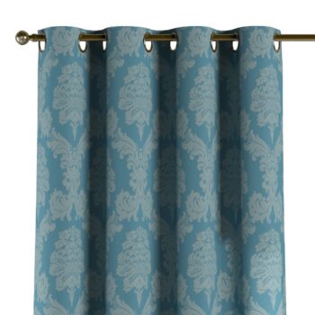 Záves s kolieskami, modrá, Damasco, 613-67