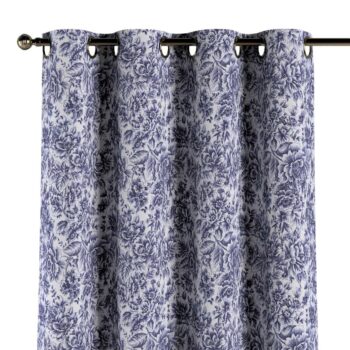 Záves s kolieskami, modrá a biela, Arte, 144-04