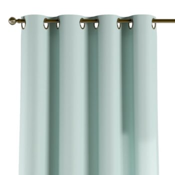 Záves s kolieskami, pastelovo belasá, Cotton Panama, 702-10