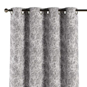 Záves s kolieskami, šedá a biela, Arte, 144-02