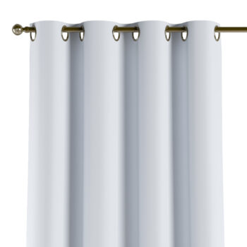 Záves s kolieskami, šedo-biela, Blackout - zatemňujúca, 269-01