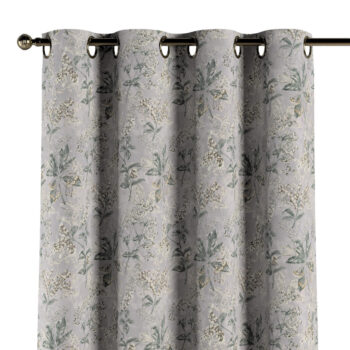 Záves s kolieskami, sivo - béžové rastliny na sivom podklade, Londres, 143-37