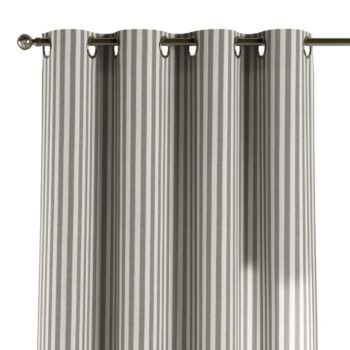 Záves s kolieskami, sivo-biele prúžky, Quadro, 136-12