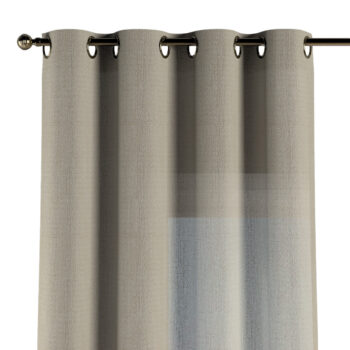 Záves s kolieskami, tmavo béžová, Alara Premium, 145-01