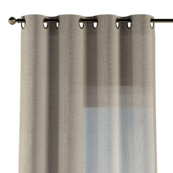 Záves s kolieskami, tmavo béžová, Alara Premium, 145-03