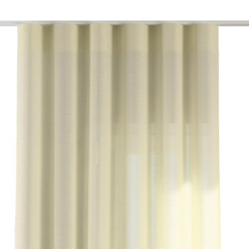 Zaves s riasením WAVE, polopriesvitná, ecru, Romantica, 128-88