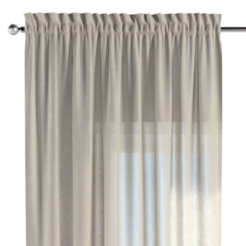 Záves s tunelom a volánom, béžová, Romantica, 184-41