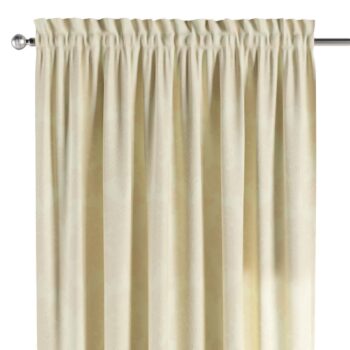 Záves s tunelom a volánom, béžová tkanina s vytkaným ornamentom , Damasco, 613-01