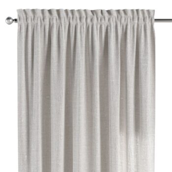 Záves s tunelom a volánom, biela, Linen, 392-04