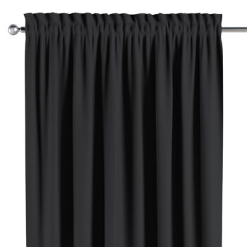 Záves s tunelom a volánom, čierna, Blackout - zatemňujúca, 269-99
