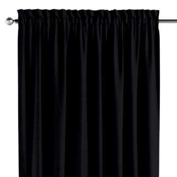 Záves s tunelom a volánom, čierna, Crema, 179-11