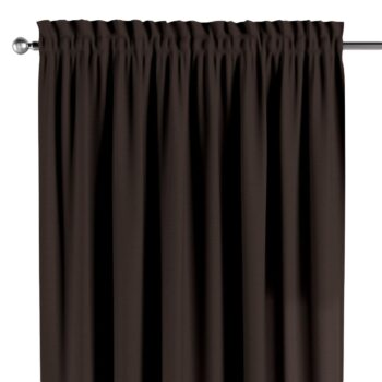 Záves s tunelom a volánom, čokoládová, Cotton Panama, 702-03