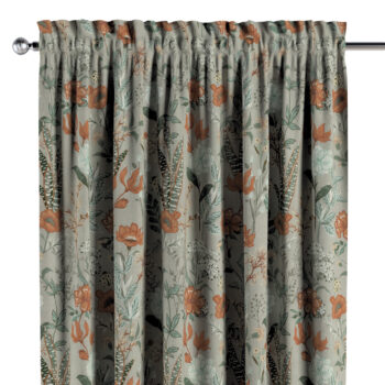 Záves s tunelom a volánom, farebné kvety, Flowers, 143-70