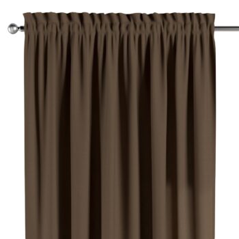 Záves s tunelom a volánom, mocca, Cotton Panama, 702-02