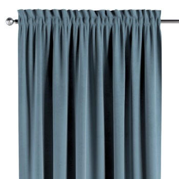 Záves s tunelom a volánom, modrá, Crema, 179-28