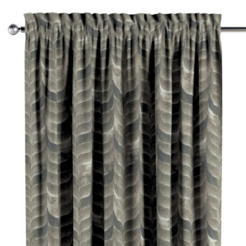 Záves s tunelom a volánom, odtiene hnedej, béžovej a zelenej, Abigail, 143-12